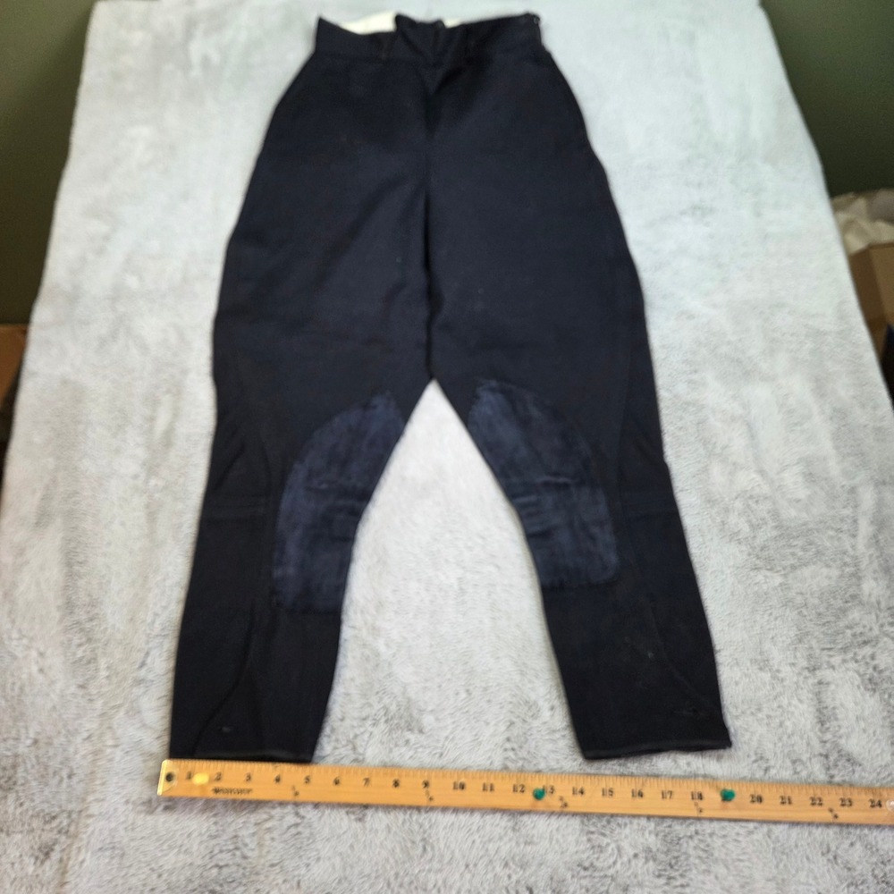 Brittany Riding Apparel Breeches Women SZ 26 High Waist Knee Patch Vintage Black